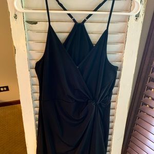 Cute and simple black mini dress!